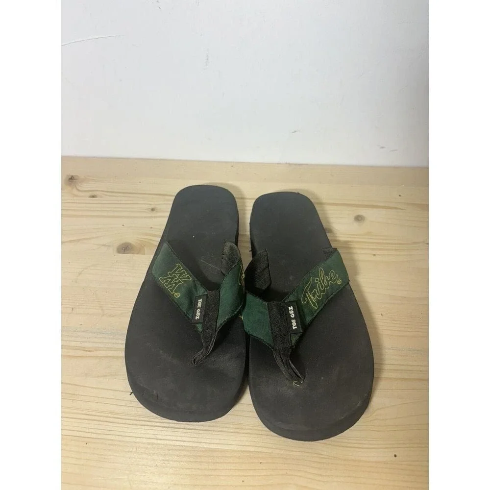 TOE GOZ BLACK FOAM FLIP‎ FLOPS W&M WOMENS SIZE 9 S22